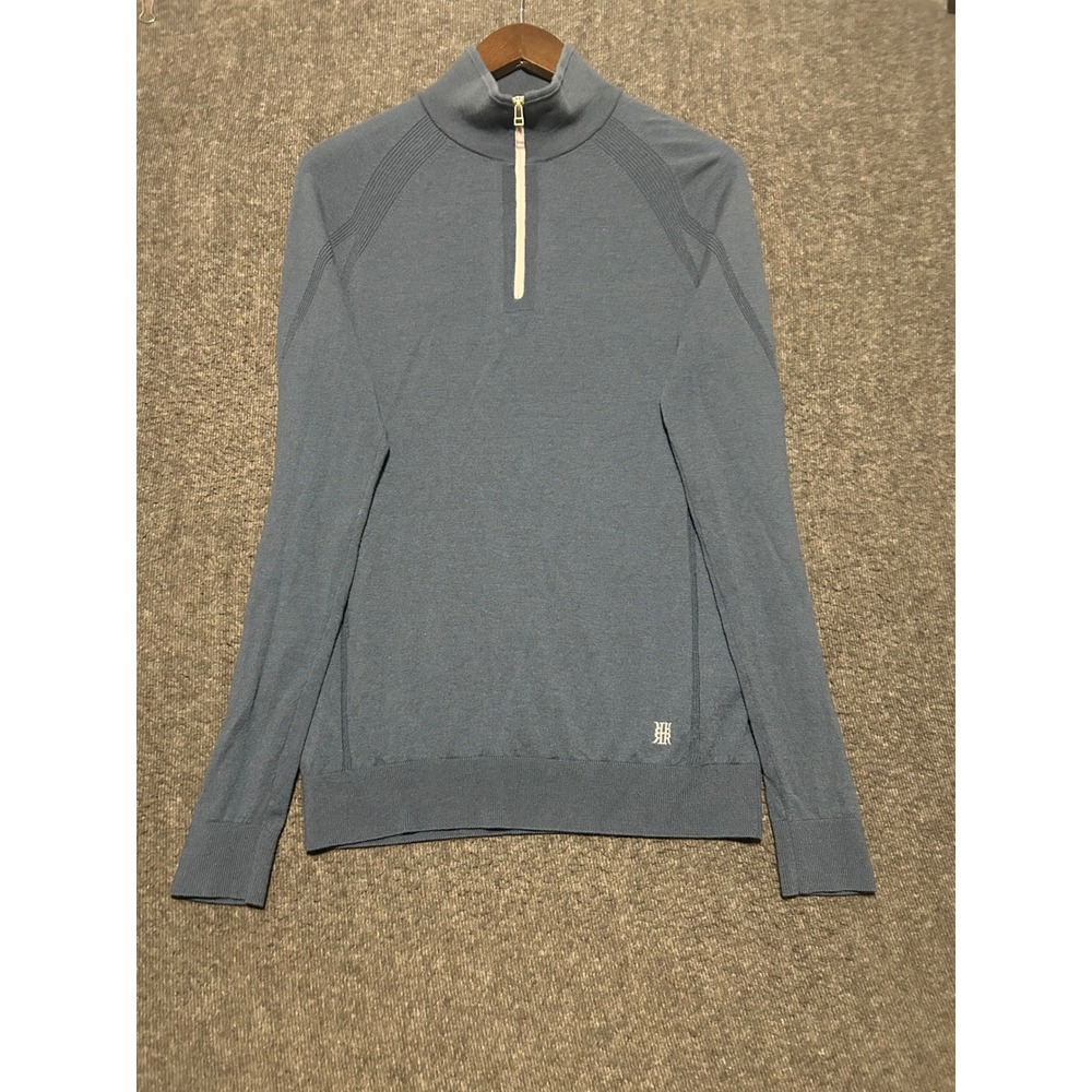 Reiss 1/2 zip golf pullover sweater merino wool Medium mens casual